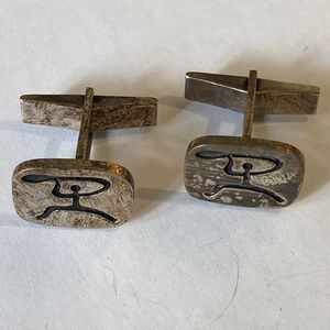 MidCentury Sterling Silver Cufflinks
